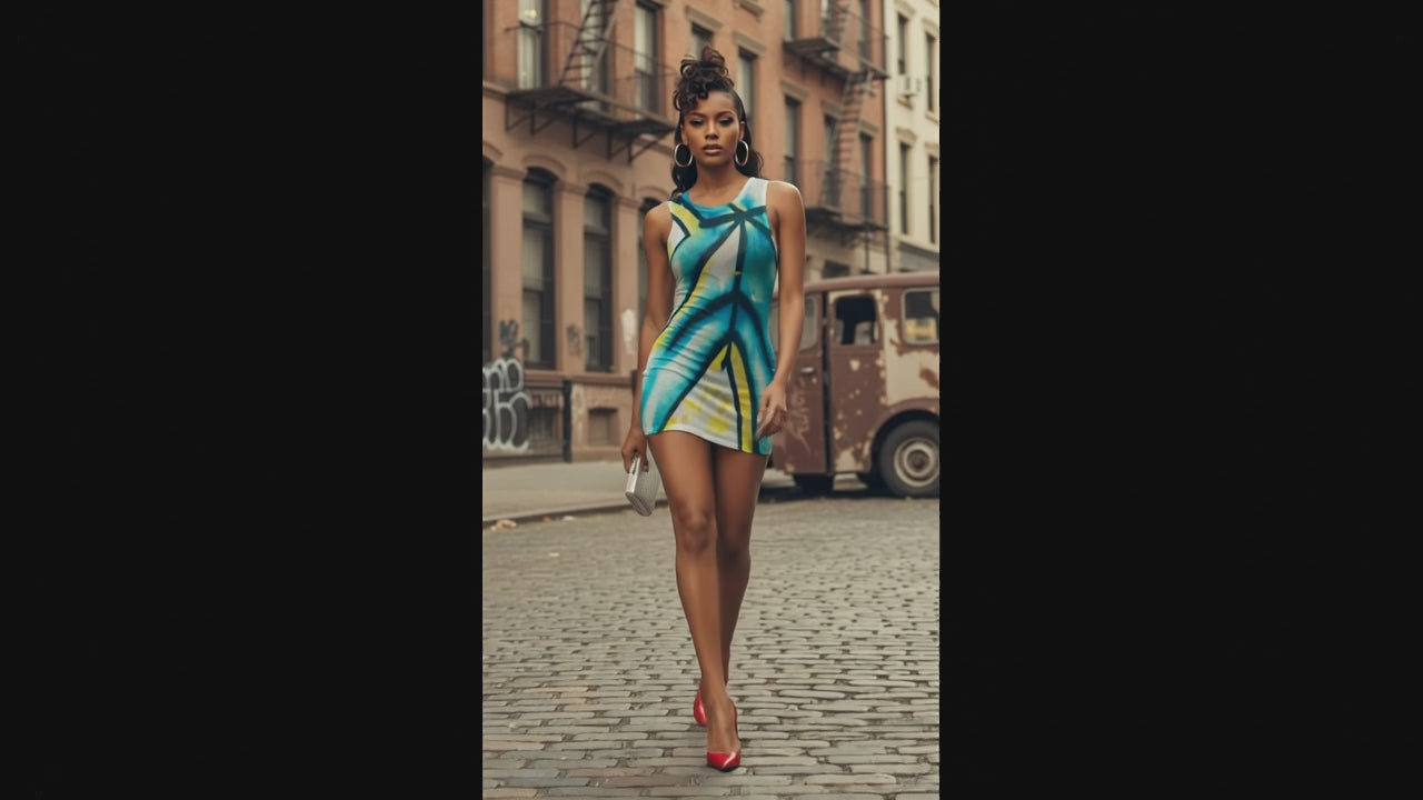 Spray Paint Lust Women's White Sheer Mesh Bodycon Dress