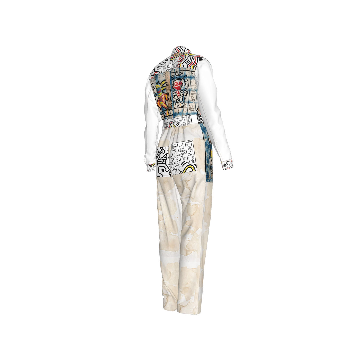 1986 Hieroglyphics Pima Cotton Jurassic Explorer Jumpsuit