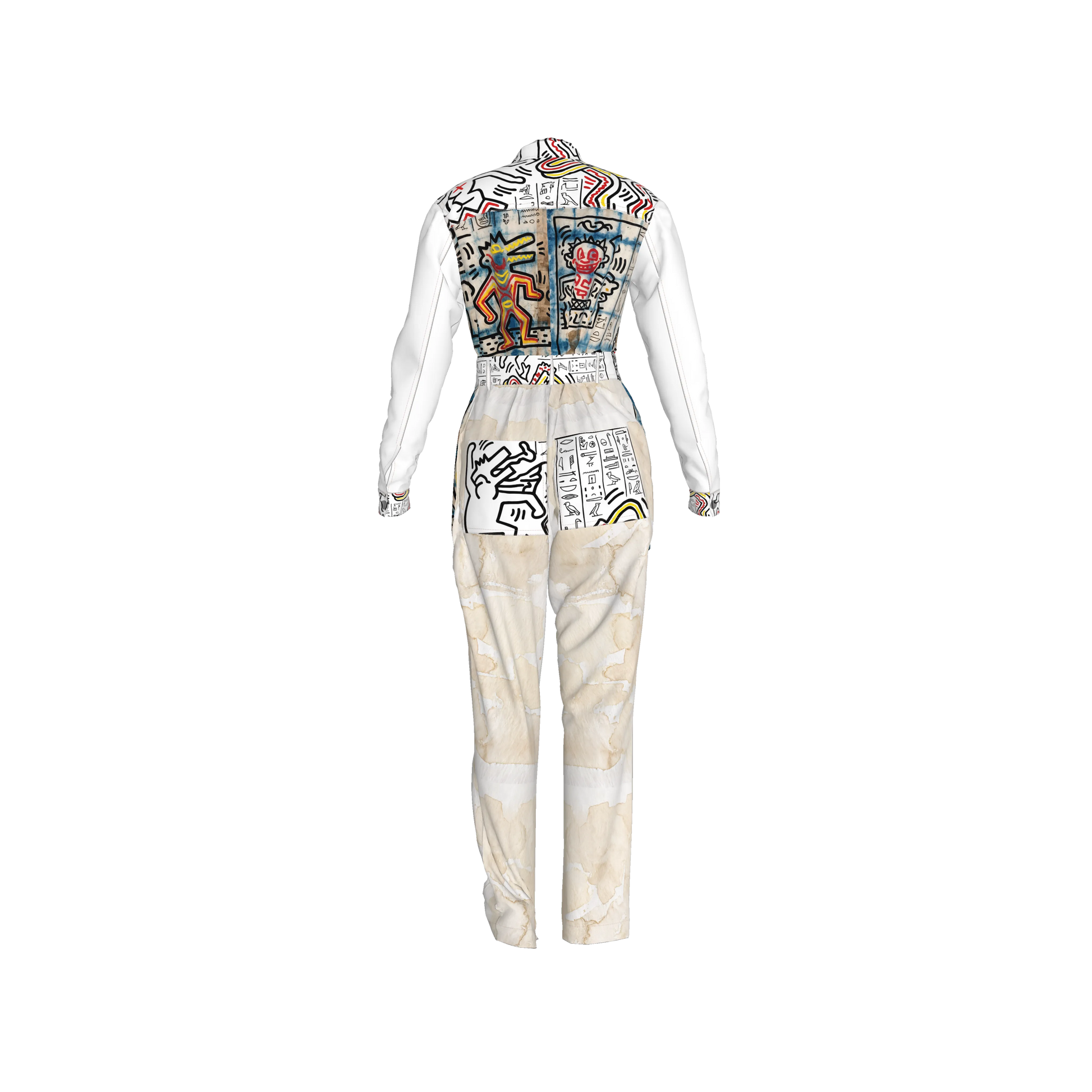 1986 Hieroglyphics Pima Cotton Jurassic Explorer Jumpsuit