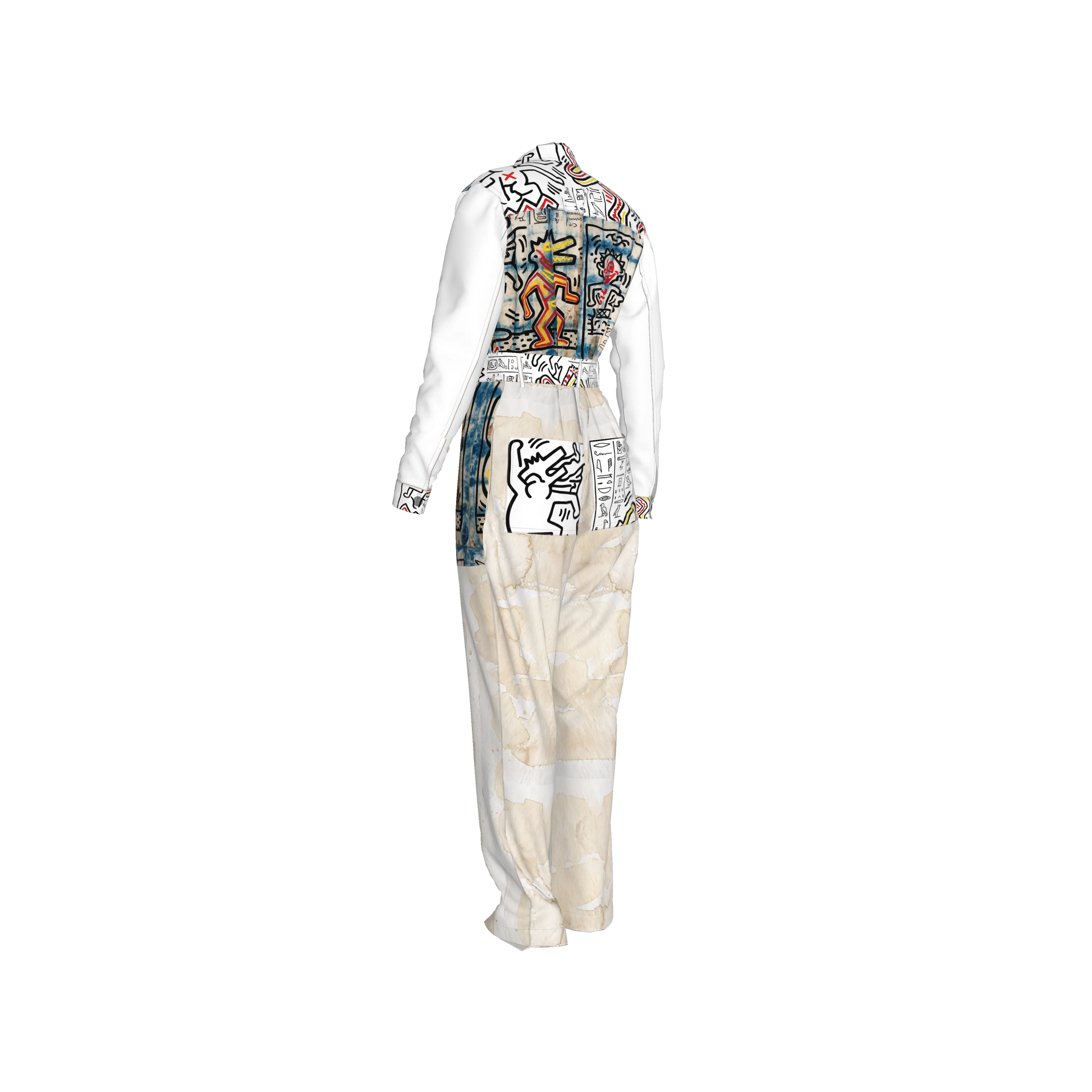 1986 Hieroglyphics Pima Cotton Jurassic Explorer Jumpsuit