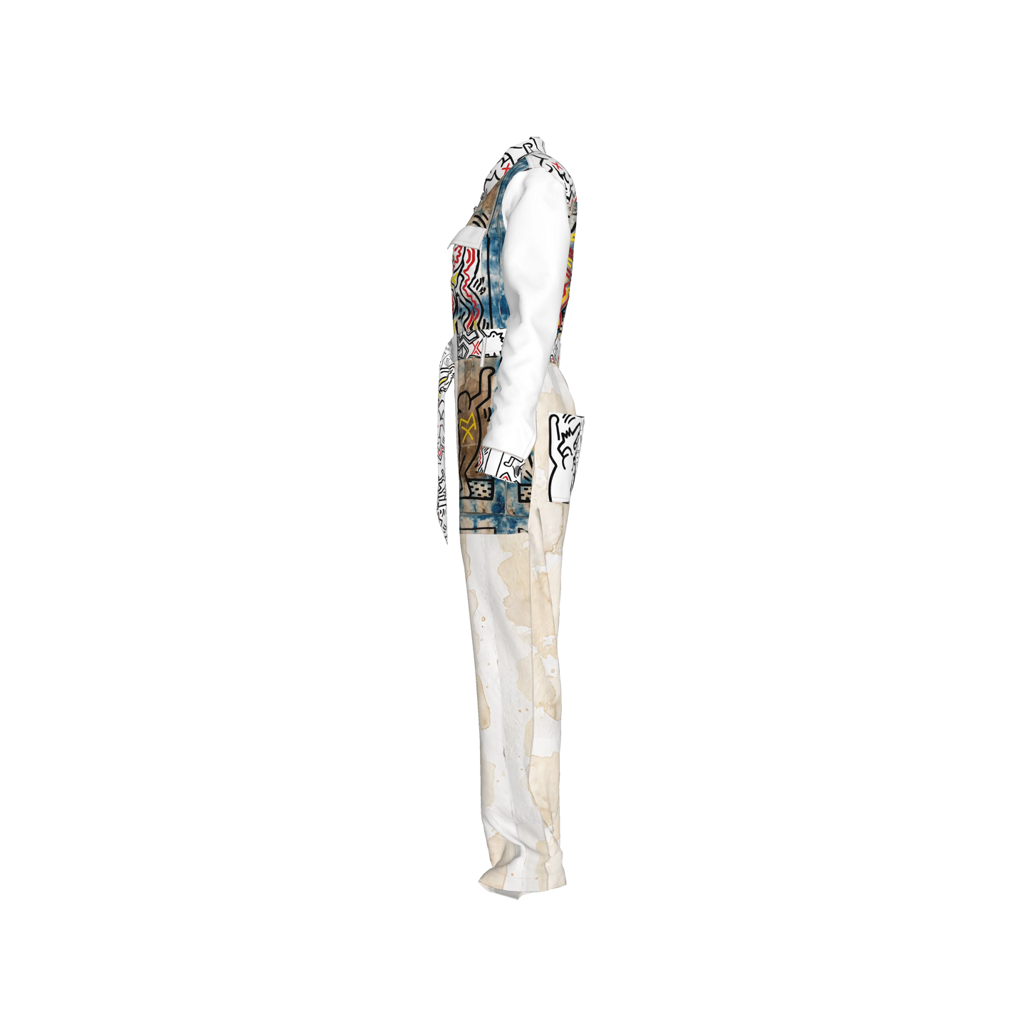 1986 Hieroglyphics Pima Cotton Jurassic Explorer Jumpsuit