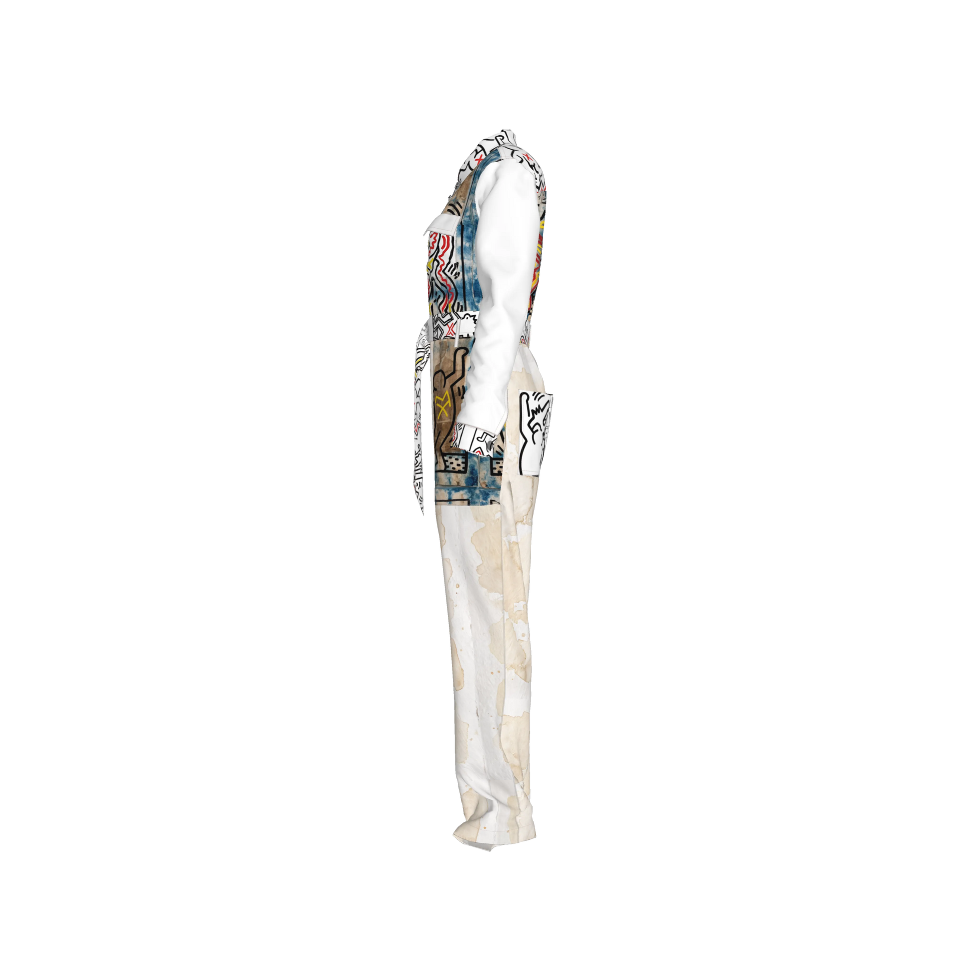 1986 Hieroglyphics Pima Cotton Jurassic Explorer Jumpsuit