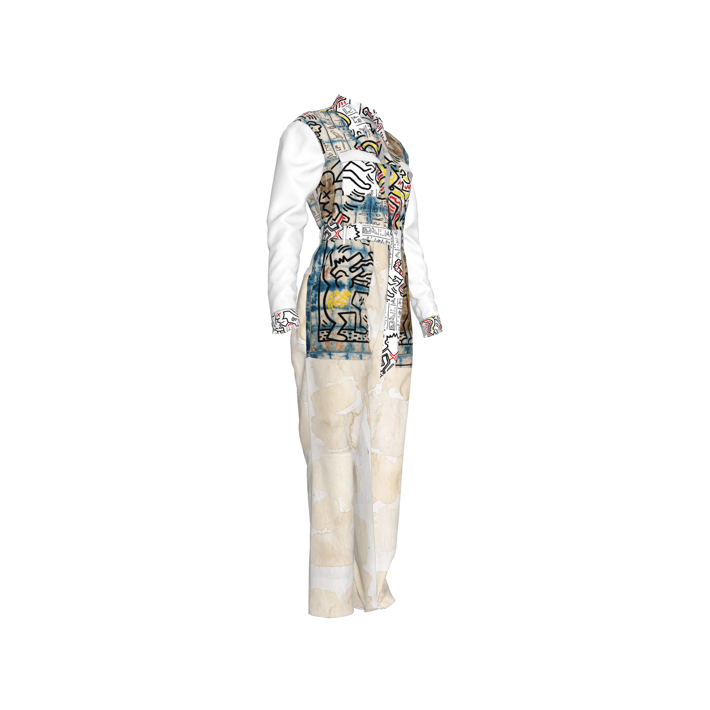 1986 Hieroglyphics Pima Cotton Jurassic Explorer Jumpsuit