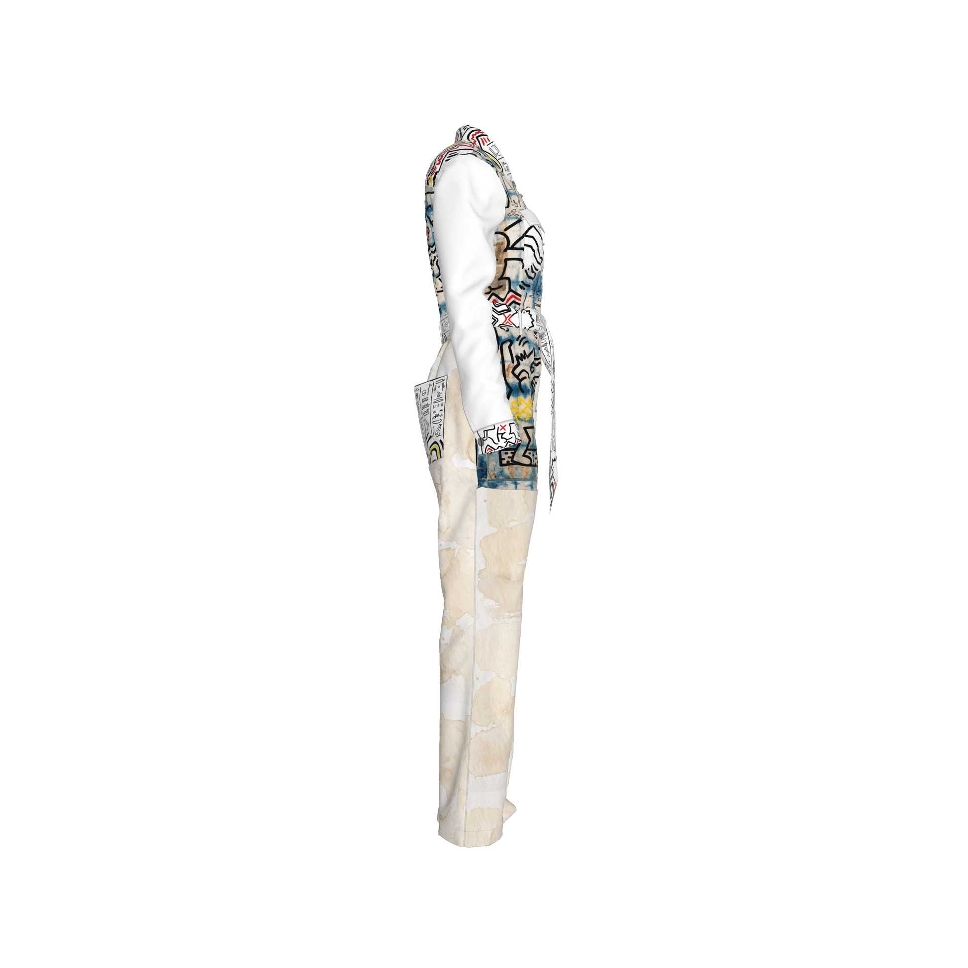 1986 Hieroglyphics Pima Cotton Jurassic Explorer Jumpsuit