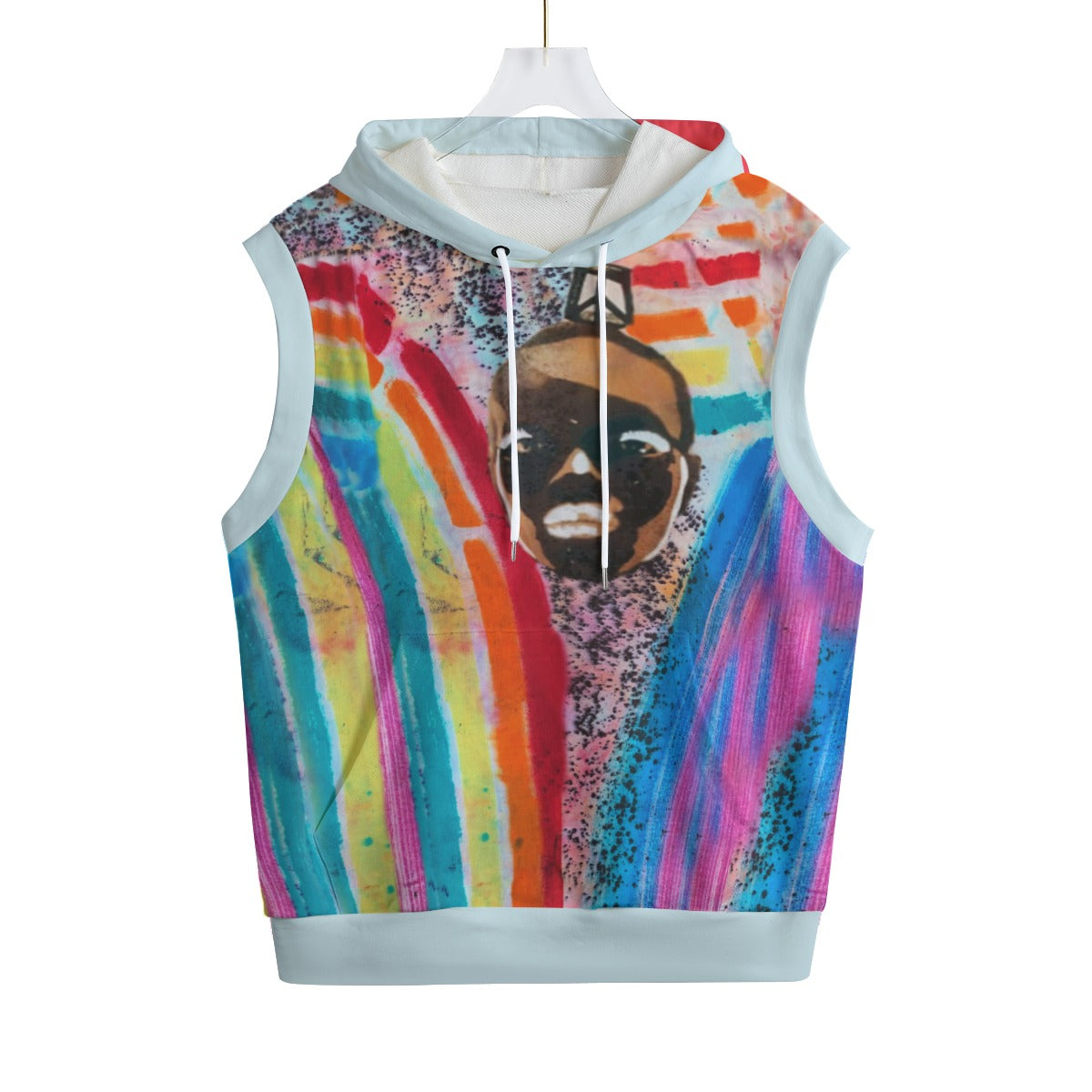 HUE+MAN Unisex Cotton Hooded Vest