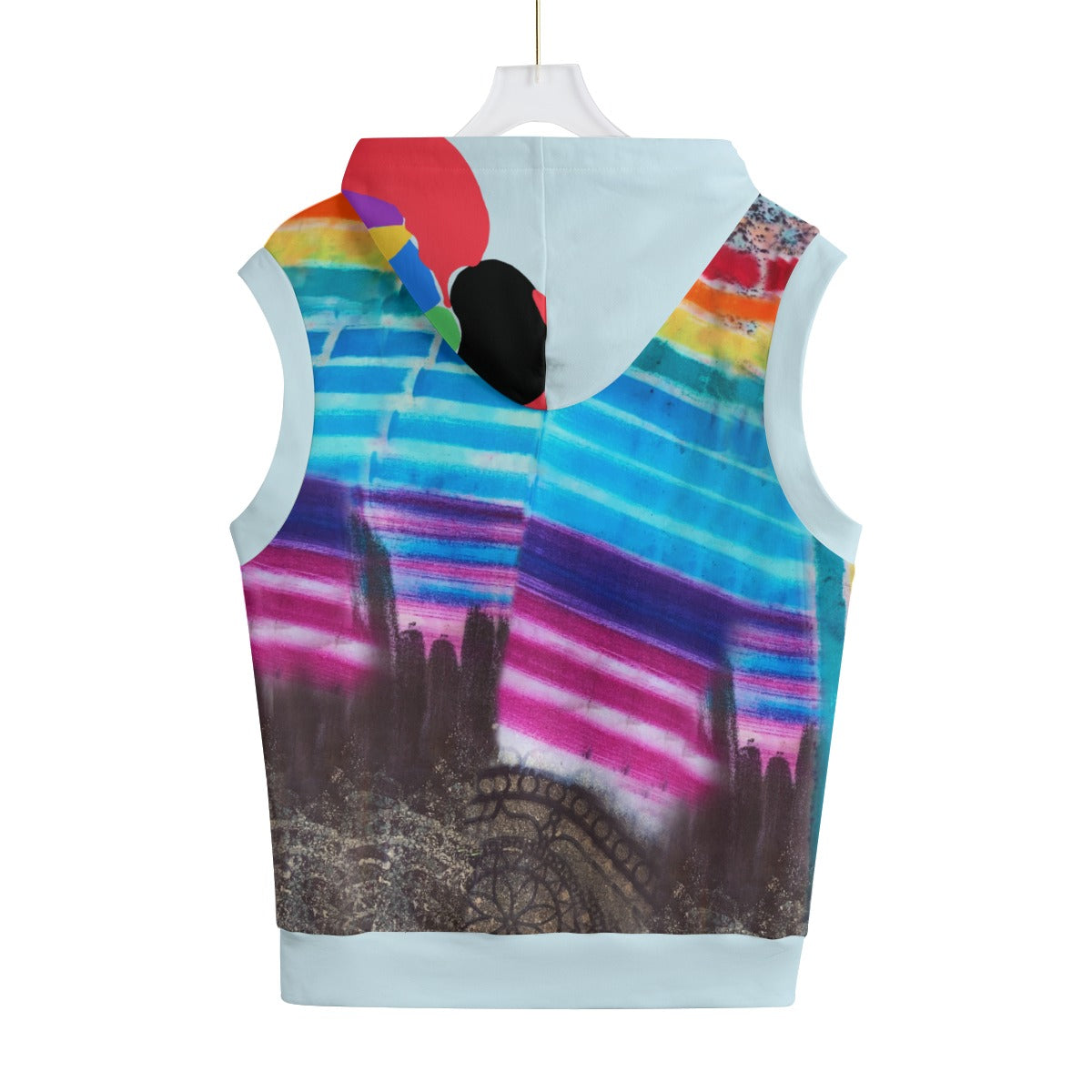 HUE+MAN Unisex Cotton Hooded Vest