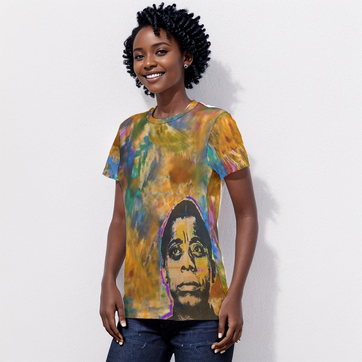 James Baldwin Women's Cotton T-Shirt HUE+MAN Collective